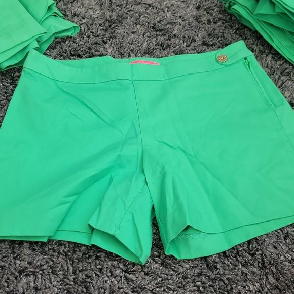 Lilly pulitzer 5" Alessi Stretch Short - Cabana Green Size 16. No tag. New - Picture 4 of 10